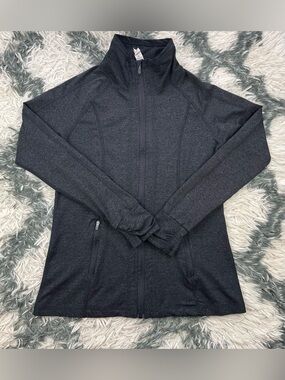 Earth Yoga Women’s Dark Gray Full Zip Jacket Size Medium